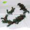 GNW CHGR-1607026 Hot Sale Hanging Christmas Tree Artificial Pine Needle Garland With Pine Cones
