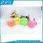 Wholesale lovely 2 inches TPR light up small hairy ball toy for children and capsule