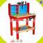 2017 wholesale kids wooden tool play set new design baby wooden tool play set cheap children wooden tool play set W03D044