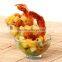 food grade BPA free plastic clear bowl , reusable unbreakble salad bow for home appliance
