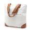 Latest model plain canvas handbag shopping bag