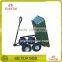 four wheel garden drump usage plastic tray tool cart TC2145