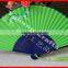 Natural bamboo craft hand fan with logo printing