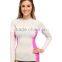 Sexy Swimwear Swimsuits Mature Contrast Side Panels Long Raglan Sleeves Swim Suit Swimsuit 2017 One Piece Swimwear Tee For Women