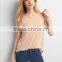 Summer Fashion Casual O-neck Cap Sleeve Lace Decoration Woman T-Shirts Tops