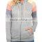 Regular Fit Hoodie Fashionable Blocked Stripes Shoulders Cut&sew Hoodies