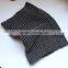 Acrylic grey color fashion winter factory manufacture fashion young knitted tube scarf