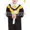 Boys School Uniform Graduation Cap and Gown in Polyester Material and OEM Service