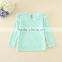pink winter hot sale fleece children appliqued cheap price full sleeve tee for autumn girls good quality yellow t-shirts