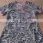 Y Neck Trim Scrub Top Could be in Dyed And Printing Color