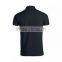 high quality custom cotton slim fit plain black polo shirts