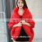 Autumn Winter Faux Fox Fur Shawl Warm Long Scarf Collar 2016 Women Faux Rabbit Fur Shawl Cap Scarves False Collar Wraps Outwear