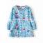 S33553W 2017 New England Style Girls Clothes Long Sleeve Animals Flower Kids Dresses