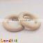 Natural Organic Bunny Ears DIY Teething Toy Maple Baby Wooden Ring