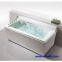 Indoor massage bathtub with big waterfall and led light