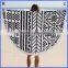 printed mandala beach towel round