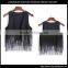 Dark Navy Beautiful Women Fashion Tassel Ombre Vest