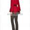 china new women elegant fashion long sleeve cashmere peplum jacket