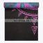 design custom size silicone foldable antislip black yoga mats