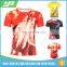 High quality custom made full printing 100% Polyester blank sublimation sport t shirt