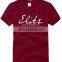 High quality 100% Cotton EU/US big size Custom Screen Printing T Shirt