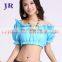 Sexy short sleeve arabic women belly dance costume top S-3034#