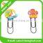 Newly!!!soft pvc colorful paper clip/book mark