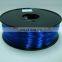 Transp blue 1.75 PC+HIPS 3d printer filament ,tolerance roundness 0.02mm