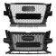 Front Mesh Grille Grill To RSQ5 Style 2009-2012 Full Black For Audi Q5 SUV