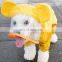 New Design High Quality Pet Raincoat Cartoon Waterproof Four-Legged Raincoat Small Puppy Pet Clothes