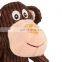 wholesale designer hot interactive large stuffed plush monkey squeaker pet dog toys