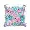 Hot Style Square Double Sides Flower Printed Outdoor Pillows Decorative Throw Pillows