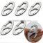 Aluminum 8-Shape Carabiner Key Chain Clip Hook Lock Outdoor Camping Buckle