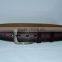 Fashion man dark brown snake pu belt