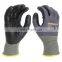 Factory supplied garden nitrile coated safety protective dipped worker use safety gloves