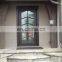 house exterior decorative modern simple design patio security frame single leaf swing big wrought iron doors with opening window