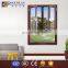 ROGENILAN 70# Hinged Aluminium Alloy French Teak Wood Wooden Window Design With Mesh Security