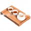 simple style bamboo bamboo serving tray set for breakfast snacks storage trays