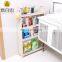 Wholesale products 4 layer customizable  plastic storage shelf rack with wheel