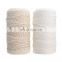 Hot selling good quality braided macrame cord cotton ropes colorful