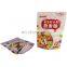 Factory Printing dry fruit nuts oatmeal 8 side gusset bag with handle customized packaging flat bottom bag with zipper