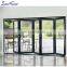 Superhouse high quality aluminum bi fold garage doors exterior bi folding glass door for house