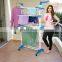Wing-shaped shelf balcony free perforation drying rack three-layer towel rack floor-to-ceiling indoor and outdoor clothes rail