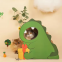 MeowLove Hot sales scratcher cat play toy corrugated cardboard cat scratcher cat cardboard Pink Dinosaur