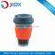 Plastic Silicone Coffee Cup With Lid