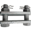 Hot dip galvanized parallel hanging plate P-12 P-7 double eye connection cable power fittings