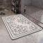 OEM ODM floral absorbent diatomaceous stone bath mat manufacturer