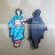 Round tourist high quality 3D soft PVC fridge magnet for souvenir