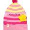 Hot Selling Star Applique Baby Boys Girls Stripe Knitted Pom Pom Baby Beanie Cap