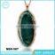 Retro Accessories Cheap Imitation Emerald Gold Necklace